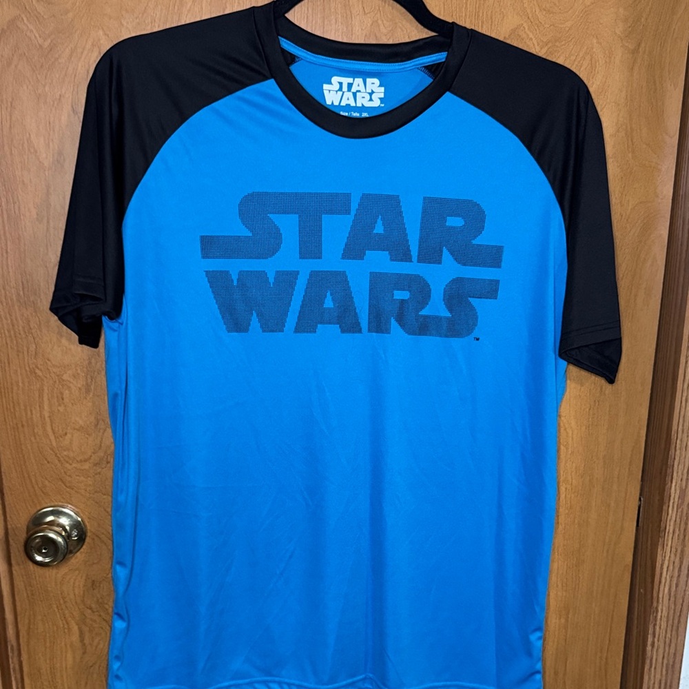 Star Wars Men's Raglan Poly Tee with HD Bristle Print size 2XL